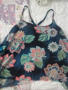 Coco Reef Black Bra-Sized Swim Top